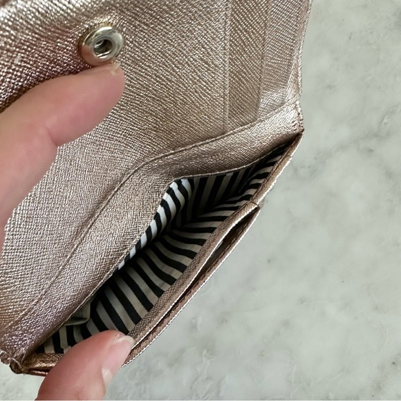 Kate Spade Spencer Metallic Small Slim Bifold Wallet - Picture 6 of 6